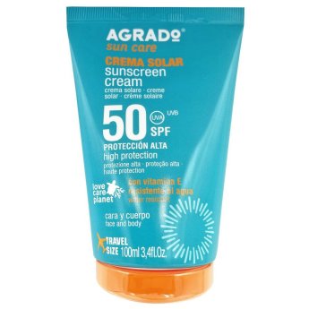 5-100 Αντηλιακή Κρέμα Προσώπου Αδιάβροχη Agrado SPF50 100ml