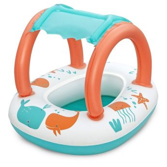 42-3302 Φουσκωτή  Βρεφική Βάρκα με Σκίαστρο Bestway 84x67cm