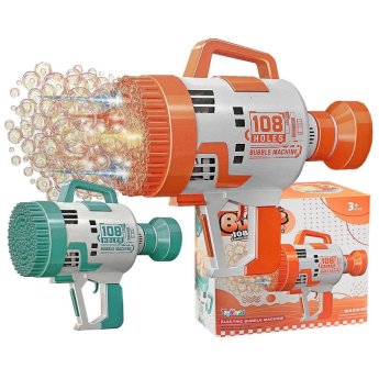 71-3380 Όπλο Σαπουνόφουσκες 108 Τρύπες Μπαταρίας 25x24x12cm