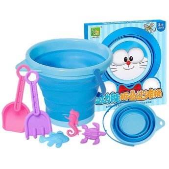 42-3204 Κουβαδάκι Μαλακό Πτυσσόμενο Μπλε Ανθρωπάκι 23x17cm