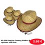 42-234 Καπέλο Cowboy Ψάθινο Ενηλίκων o35.5cm