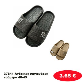 37641 Ανδρικες σαγιονάρες 20 ζευγαριών νούμερο 40-45