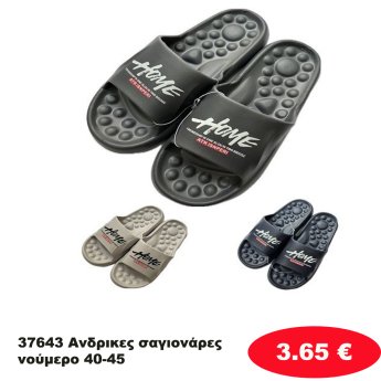 37643 Ανδρικες σαγιονάρες 20 ζευγαριών νούμερο 40-45