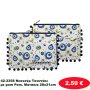 42-3358 Νεσεσέρ Τσαντάκι με pom Pom. Ματάκια 28x21cm