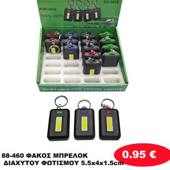 88-460 ΦΑΚΟΣ ΜΠΡΕΛΟΚ ΔΙΑΧΥΤΟΥ ΦΩΤΙΣΜΟΥ 5.5x4x1.5cm