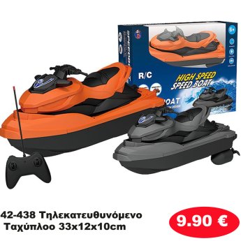 42-438 Τηλεκατευθυνόμενο Ταχύπλοο 33x12x10cm