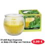 37-445 Κερί Σιτρονέλα σε Βάζο 21h 85gr net 7x6.5cm