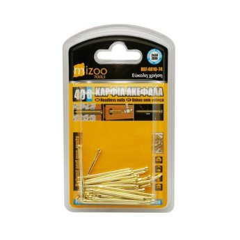 4010-74 MIZOO ΚΑΡΦΙΑ ΑΚΕΦΑΛΑ ΧΡΥΣΑ 40G 2X38MM