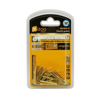 4010-73 MIZOO ΚΑΡΦΙΑ ΑΚΕΦΑΛΑ ΧΡΥΣΑ 40G 1.6X30MM