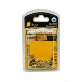 4010-72 MIZOO ΚΑΡΦΙΑ ΑΚΕΦΑΛΑ ΧΡΥΣΑ 40G 1.4X25MM