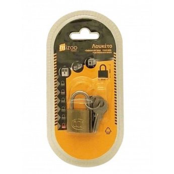 1131-63 MIZOO TOOLS ΛΟΥΚΕΤΟ ΜΙΝΙ ΧΡΥΣΟ ΜΕ 3 ΚΛΕΙΔΙΑ 20MM