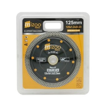 1139-23 MIZOO ΔΙΑΜΑΝΤΟΔΙΣΚΟΣ 125MM 12.5X1.2X22.23