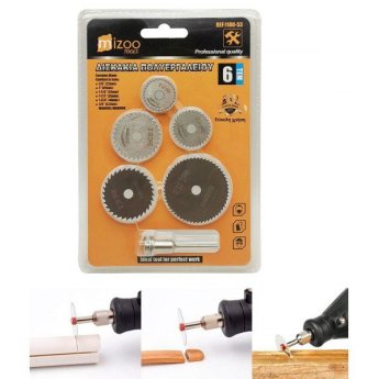 1100-53 MIZOO TOOLS ΔΙΣΚΟΙ ΚΟΠΗΣ 5ΤΜΧ και 1 ΣΤΕΛΕΧΟΣ
