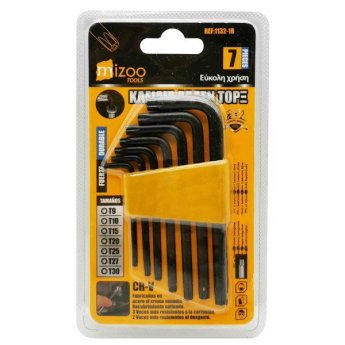 1132-18 MIZOO ΚΛΕΙΔΙΑ ALLEN TORX 7ΤΜΧ