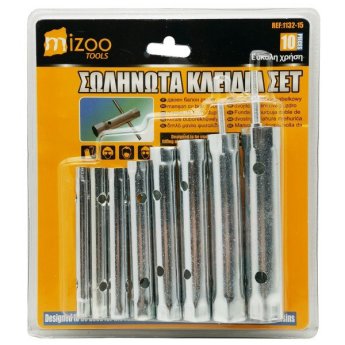 1132-15 MIZOO TOOLS ΣΩΛΗΝΩΤΑ ΚΛΕΙΔΙΑ ΜΕ ΜΠΑΡΑ ΣΥΣΦΙΞΗΣ 10ΤΜΧ