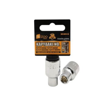 4010-26 MIZOO ΚΑΡΥΔΑΚΙ ΕΞΑΓΩΝΟ 8MM