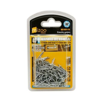 4011-16 MIZOO ΚΑΡΦΙΑ ΜΕ ΚΑΦΑΛΙ ΑΣΗΜΙ 45G 1.3X20MM
