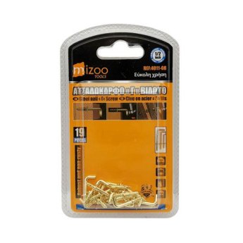 4011-08 MIZOO ΣΤΡΑΒΟΚΑΡΦΑ ΒΙΔΩΤΑ ΧΡΥΣΟ ΧΡΩΜΑ 19ΤΜΧ 1-2INCH