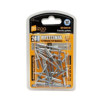 4010-65 MIZOO ΠΡΙΤΣΙΝΙΑ ΑΛΟΥΜΙΝΙΟΥ 24ΤΜ 4X13MM