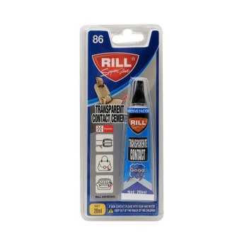 1287-04 RILL TRANSPARENTE CONTACT ΙΣΧΥΡΗ ΚΟΛΛΑ ΓΙΑ ΔΕΡΜΑΤΑ 20ML