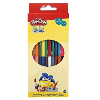 50-3740 Μολύβια Χρωματίστα Διπλή Μύτη  Play  Doh σετ- 12τεμ