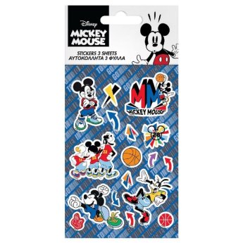 18-1974 Αυτοκόλλητα σετ 5 Φύλλων Mickey 12x8cm
