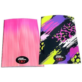 84-374 Τετράδιο Καρφίτσα 40φύλλων no Fear Fluo Prints- Pink grd 17x25cm
