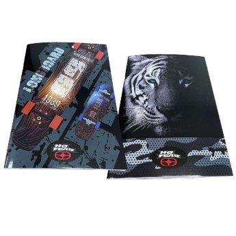 84-372 Τετράδιο Καρφίτσα 40φύλλων no Fear Dark Tiger. Long Board 17x25cm