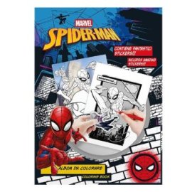 50-3608 Βιβλίο Ζωγραφικής με 80 Αυτοκόλλητα Spiderman 31x23cm