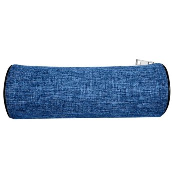 50-3587 Κασετίνα Βαρελάκι Μπλε Πετρόλ 22x8cm