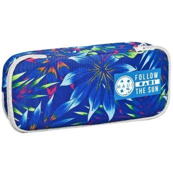 50-3472 Κασετίνα Βαρελάκι Οβαλ Maui Ferns 23x10x6cm