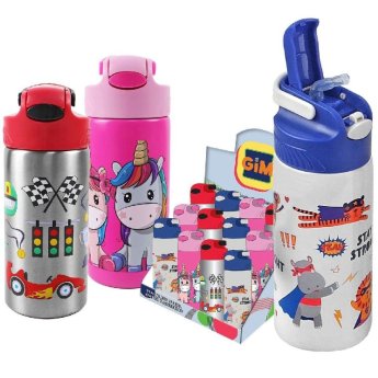 50-3421 Παγούρι Μεταλλικό Gim 18x7cm 500ml