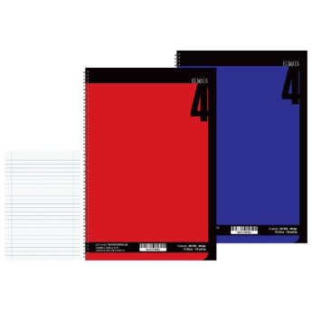 84-355 Τετράδια Σπιράλ 4 Θεμάτων Solid Color 17x25cm
