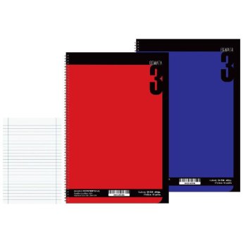 84-354 Τετράδια Σπιράλ 3 Θεμάτων Solid Color 17x25cm