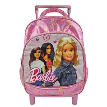 50-3239 Τσάντα Τρόλεϋ Νηπίου Ανατομική Πλάτη Barbie 29x23x10cm