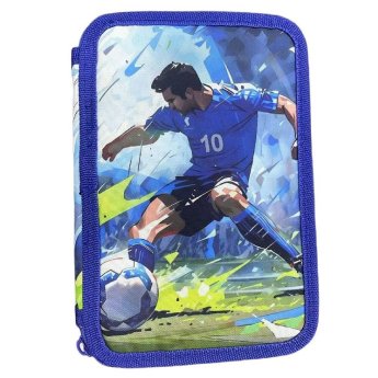 50-3152 Κασετίνα Γεμάτη Football 2 Φερμουάρ Γεμάτη 20x13x3cm