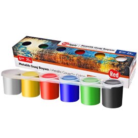 60-796 Τέμπερες Μεταλλικά Χρώματα πακ-6x25ml