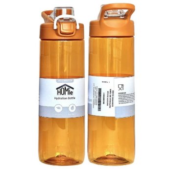 80-2085 Παγούρι Tritan Πορτοκαλί με Πώμα Ασφαλείας 700ml