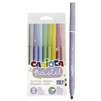60-747 Μαρκαδόροι Carioca Pastel 8 Χρωμάτων