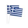 96-12 Σημαία Ελληνική Πάνινη με Λαβή 32x45cm -λαβή-60cm-