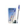 60-15 Στυλό Κλασσικό Διάφανο Ballpoint Μπλε 1mm