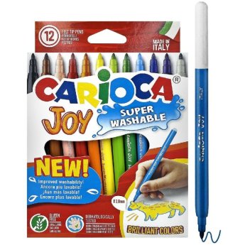 60-6 Μαρκαδόροι Carioca joy 2.8mm σετ-12 Χρώματα