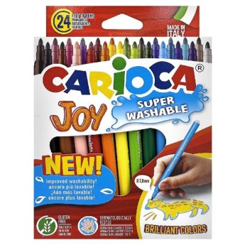 60-7 Μαρκαδόροι Carioca joy 2.8mm σετ-24χρωματα
