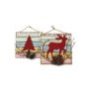 93-4277 Πινακίδα Xmas Ξύλινη Κρεμαστή 30x31cm