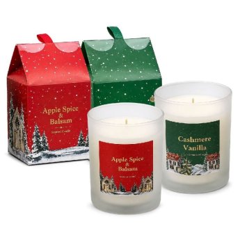 93-4255 Κερί Αρωματικό σε Γυάλινο Βάζο Xmas 8x7cm