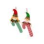 93-4189 Φιγούρα Πάνινη Xmas με Μπαστούνι σε Καρτέλα 30cm