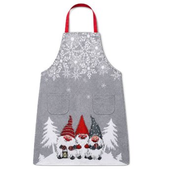 93-4205 Ποδιά Xmas από Λινάτσα 76x55cm