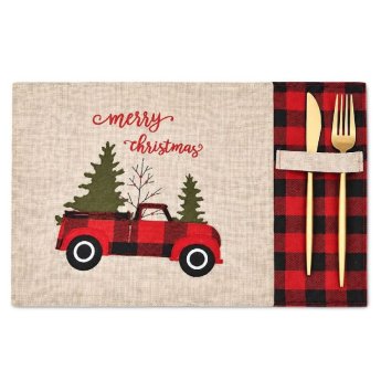 93-4210 Σουπλά Υφασμάτινο Xmas Λινάτσα 43x32cm