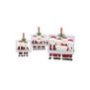 93-4213 Στολίδι Ξύλινο Κρεμαστό Santa Family 8x7cm