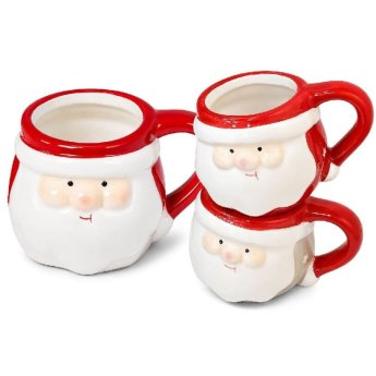93-4261 Κούπα Ανάγλυφη Διακοσμητική Xmas Μικρή 7.5x6.5cm 120ml